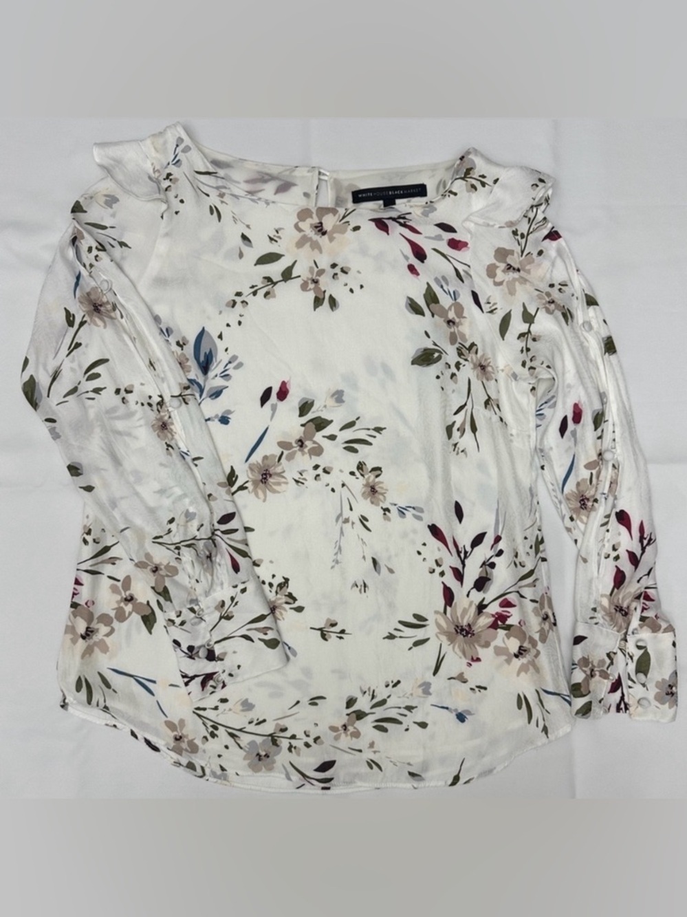 White House Black Market Juliette Split-Sleeve Blouse